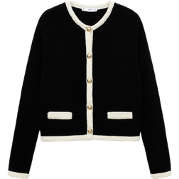 Mango Poshy Knitted Jacket - Black