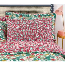 Joules Joules Rainbow Floral Pair of Standard Pillowcases, Multi Pillow Case Pink, Green