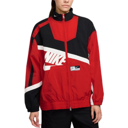 Nike Sportswear Women's Oversized Woven Jacket - University Red/Black/Sail