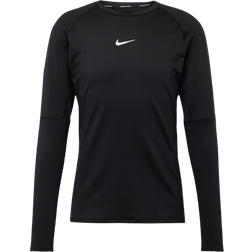 Nike Pro Warm Men's Long Sleeve Top - Black/White