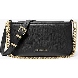 Michael Kors Bryant Small Pebbled Leather Convertible Pochette - Black