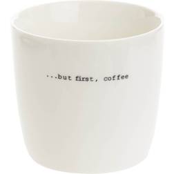 Sögne Home Mugg 30 cl But First Coffee Vit Mugg 30cl