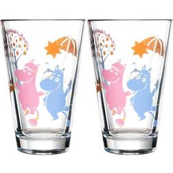 Arabia Moomin Party 2-pack Glasses Multi Drinking Glass 2pcs