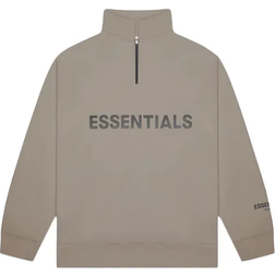 Fear of God Essentials Half Zip Pullover Sweater - Taupe