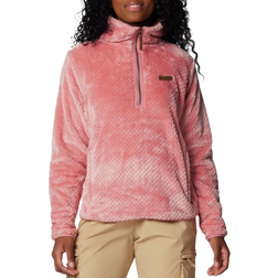 Columbia Women's Fire Side Quarter Zip Sherpa Fleece - Pink Agave