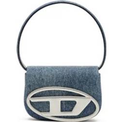 Diesel Sac Épaule Iconique En Denim Solarisé - Bleu