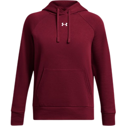 Under Armour Women's Rival Fleece Hoodie - Cardinal/White