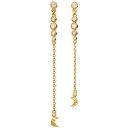 Maanesten Caro Earrings - Gold/Transparent