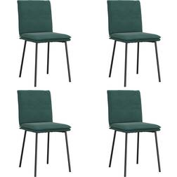 vidaXL 3315346 Dark Green Köksstol 83cm 4st
