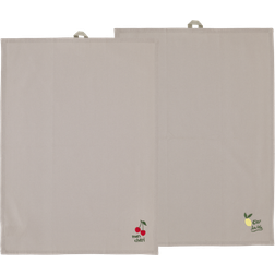Södahl Bistro 50 x 70 cm Set of 2 Viskestykke Brun (70x50cm)