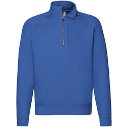 Fruit of the Loom Classic Zip Neck Sweat - Royal Blue