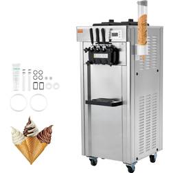 VEVOR 21-31 L/H Ice Cream Machine 8.8-Quart Electric Ice Cream Maker (Makes: Gelato, Frozen Yogurt, Soft-Serve Ice Cream) Stainless Steel