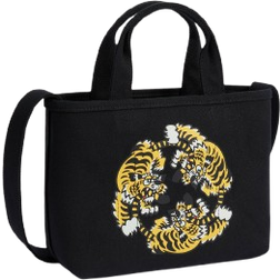 Kenzo Verdy Market Reversible Small Tote Bag In Canvas - Black