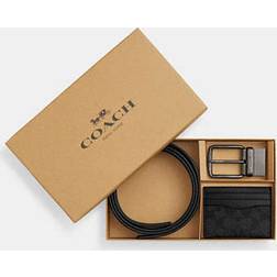 Coach Outlet Boxed Card Case And Belt Set - Multi
