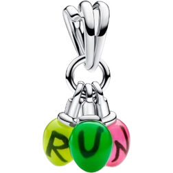 Pandora Stranger Things Glow in The Dark Run Dangle Charm - Silver/Multicolour