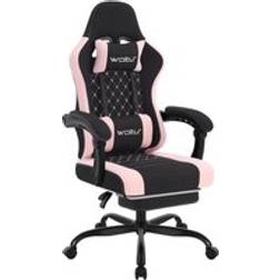 WOLTU Mesh Fabric Racing Office Chair Black Pink