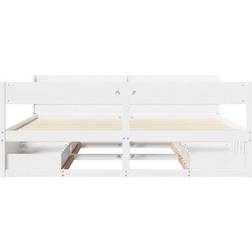 vidaXL Solid Pine Wood Sängram 190x218cm