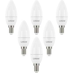 Linkind Daylight Small Edison Screw LED Lamps 7.2W E14 6-pack