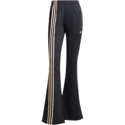 adidas Women Originals 3 Stripes Flared Firebird Track Pants - Black