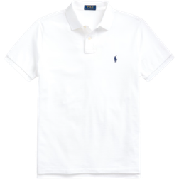 Ralph Lauren Custom Slim Fit Mesh Polo Shirt - White