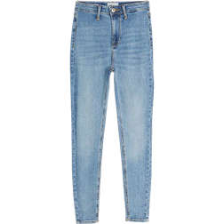 River Island High Rise Super Skinny Jeans - Blue Denim