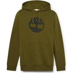 Timberland Felpa con Cappuccio e Logo ad Albero Kennebec River da Uomo in verde