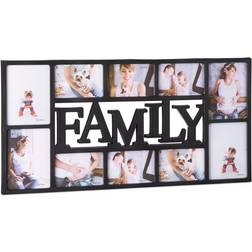 B2X Family Collage Black Photo Frame 72x36.5cm