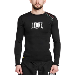 Leone 1947 Flag Compression Long Sleeve Base Layer - Black