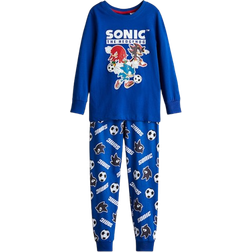 H&M Printed Cotton Jersey Pyjamas - Bright Blue/Sonic the Hedgehog (1232761004)