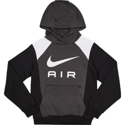 Nike Big Kid's Air Pullover Hoodie - Anthracite/Black/White/White (FZ4955-060)