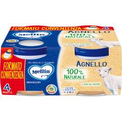Mellin Omogeneizzato Agnello 80g 4pack