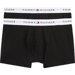 Tommy Hilfiger Kid's Signature Trunks 2-pack - Black (UB0UB00549-0R7)