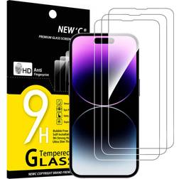 New'C Designed Screen Protector Tempered Glass for iPhone 14 Pro Max 3 Pack