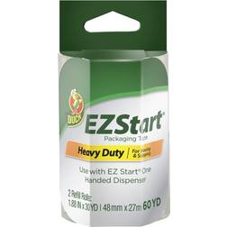 Duck Brand EZ Start Packaging Tape, 1.88 Inches x 30 Yards, Clear, 2 Pack (281701)