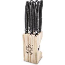 Laguiole Style de Vie Premium Line Black Stonewash Knife Set