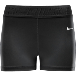 Nike Pro Women's Mid Rise 7.5cm Mesh Panelled Shorts - Black/White