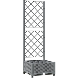 vidaXL Planter with Trellis Plantekasse