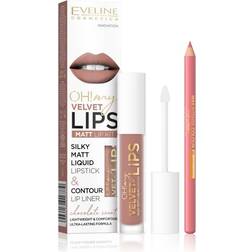 Eveline Cosmetics OH! My Lips Velvet Lip Set #11 Cookie Milkshake