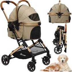 Balconera 3-In-1 Foldable Pet Stroller 103cm H x 56cm W x 73.4cm D
