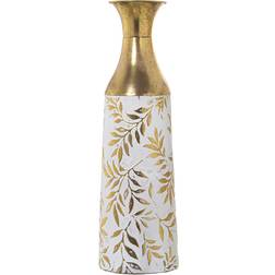 Alexandra House Living Elegant White/Gold Vas 48cm