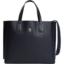 Tommy Hilfiger Monogram Embossed Crossbody Satchel - Space Blue