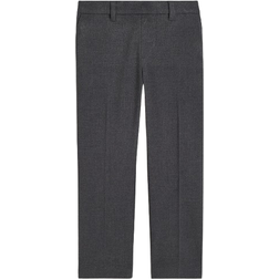 H&M Boy's Straight Leg School Trousers - Dark Grey (1167367001)