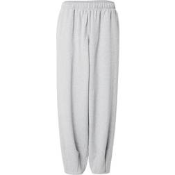 Nike Club Fleece Men's Oversized French Terry Trousers - Dark Grey Heather/Light Smoke Grey/White