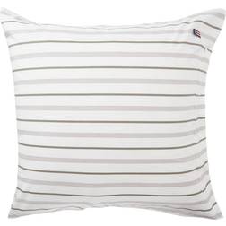 Lexington Stripes Poplin Pillow Case White (65x65cm)