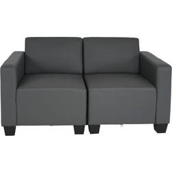Mendler Modular Dark Grey Sofa 136cm 2 Seater