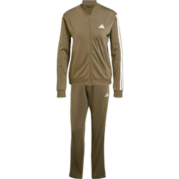 adidas Essentials 3-Stripes Track Suit Women - Olive Strata