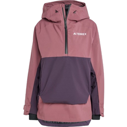 adidas Terrex Xperior 2L Lined RAIN.RDY Anorak Women - Burgundy/Aurora Black