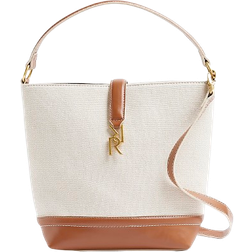 River Island Canvas Bucket Bag - Cream