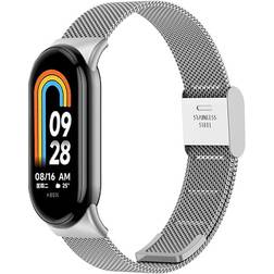 INF Metallarmband Xiaomi Mi Band 8 Silber
