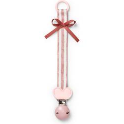 Elodie Details Girls Pink Candy Stripes Dummy Clip One Size